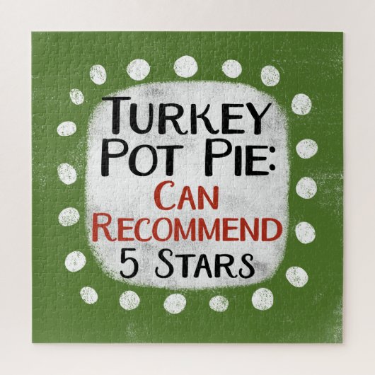Turquie Pot Pie Review 5 Étoiles Jigsaw Puzzle Puz (Vertical)