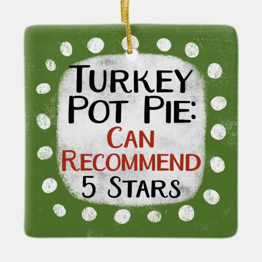 Turquie Pot Pie Review 5 Étoiles Ornement (Devant)
