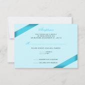 Turquise Ribbon Wedding RSVP (Dos)