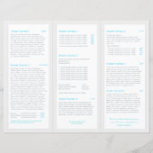 Turquois Mandala Lotus Spa Salon Tri-Fold Brochure (Achterkant)