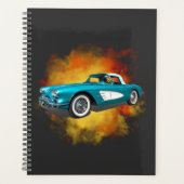 Turquoise 59 Corvette voiture arrière - plan d'exp (Devant)