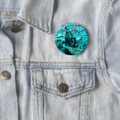 Turquoise abalone paua shell detail ronde button 5,7 cm (In situ)
