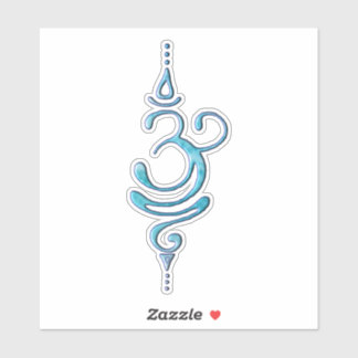 Turquoise Ademhalen Sticker