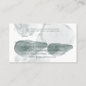 Turquoise Agate Aanbevelingskaartje (Achterkant)