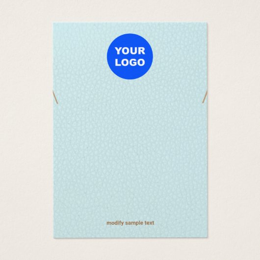 Turquoise Ajouter Logo Collier Bracelet Afficher (Devant)