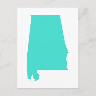 Turquoise Alabama Briefkaart