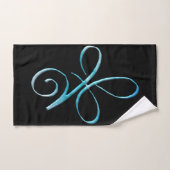 Turquoise Amour Inconditionnel (Serviette à main)