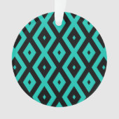 Turquoise and black diamond pattern (devant)