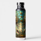 Turquoise and Gold Dragon Face Waterfles (Links)