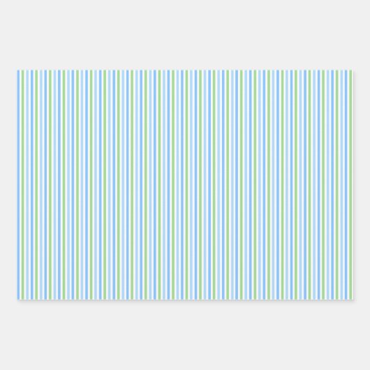 Turquoise and Green Scallop Shells Inpakpapier Vel (Voorkant)