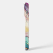 Turquoise Aqua Blue violet rose or marbre Motif (Côté gauche)