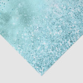 Turquoise Aqua Gold Glam Glitter Tissuepapier (Detail)