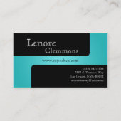 Turquoise Aqua Make Up Artiste Palette Carte de vi (Dos)