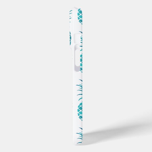 Turquoise Aqua tropische ananas Case-Mate iPhone Case (Achterkant / Links)