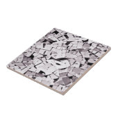 Turquoise aquamarine trolde mozaïek tegeltje (Zijkant)