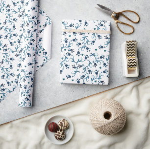 Turquoise Aquarel Boho Cadeaupapier