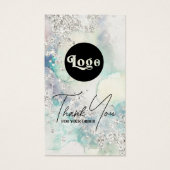 Turquoise aquarelle argent parties scintillant paq (Devant)