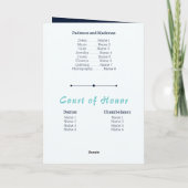 Turquoise Arabian Nights Waterverf Quinceañera (Achterkant)