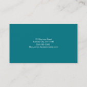 Turquoise Arrow Bold Text Creative Life Coaching Visitekaartje (Achterkant)