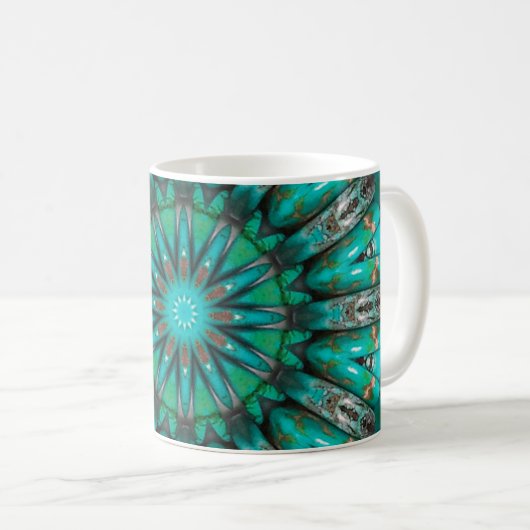 Turquoise Art 1 Mok (Voorkant rechts)