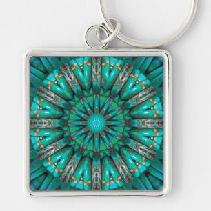 Turquoise Art 1 Sleutelhanger