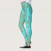 "Turquoise" Art Nouveau Leggings (Links)