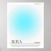 Turquoise Aura Poster Print (Voorkant)
