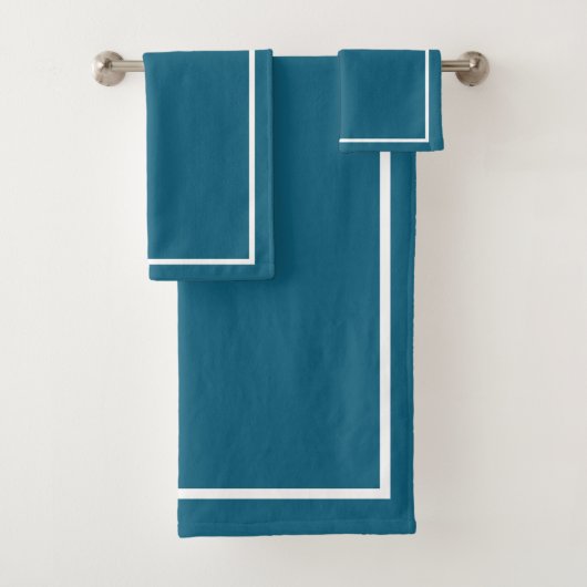 Turquoise avec bordure blanche (En situation)