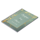 Turquoise avec Carnet Wedding planner Gold Marblin (Côté gauche)