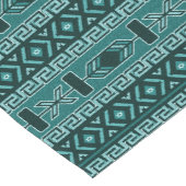 Turquoise Aztec Southwest Design Korte Tafelloper (Hoek)