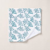 Turquoise Beach Coral Reefs Motifs (Gant de toilette)