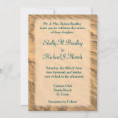 Turquoise Beach Destination Mariage Invitation (Devant)