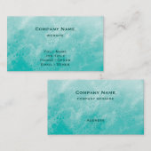 Turquoise Beach Waves Carte de visite (Devant / Derrière)