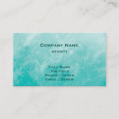 Turquoise Beach Waves Carte de visite (Devant)