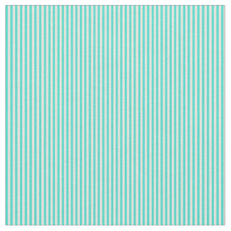 Turquoise & Beige Colored Striped Pattern Stof