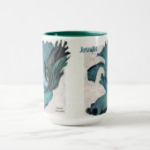 Turquoise Betta Fish Personnalisez la grande tasse (Centre)