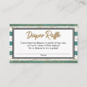 Turquoise & Blanc, Cartes à roulettes Confetti (Devant)