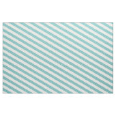 Turquoise Blanc Diagonal Moderne Tissu (Yard)