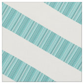 Turquoise Blanc Diagonal Moderne Tissu (Fermer)