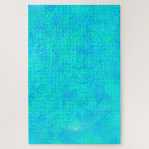 Turquoise Blau Abstract Patroon Legpuzzel