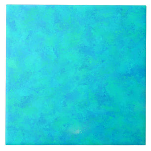 Turquoise Blau Abstract Patroon Tegeltje