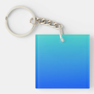 Turquoise Blau Ombre Sleutelhanger