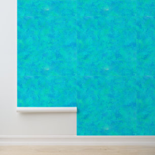 turquoise blauw Abstract patroon Behang