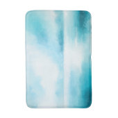 Turquoise blauw Abstract strand Badmat (Voorkant Verticaal)