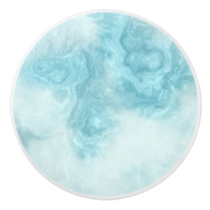 Turquoise blauw lade handle, deur know keramische knop