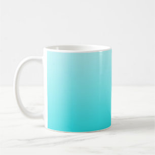 Turquoise blauw ombre koffie mok. koffiemok