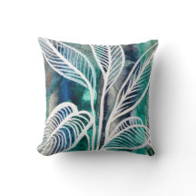 Turquoise Blauw & Teal Modern Botanische Waterverf