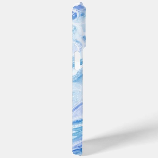 Turquoise Blauw Zeegezicht Marmer  Case-Mate iPhone Case (Achterkant / Rechts)