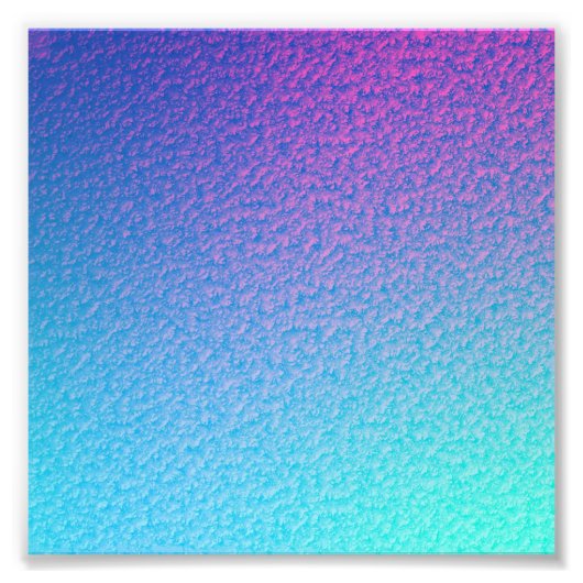  TURQUOISE BLAUWE GRADIENMODERS FOTO AFDRUK (Voorkant)