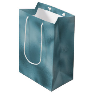 Turquoise Blauwe Huwelijk   Medium Cadeauzakje